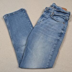 Levi's 514 Men's 29x30 Blue Jeans Stretchy Straight Leg Faded Medium Wash